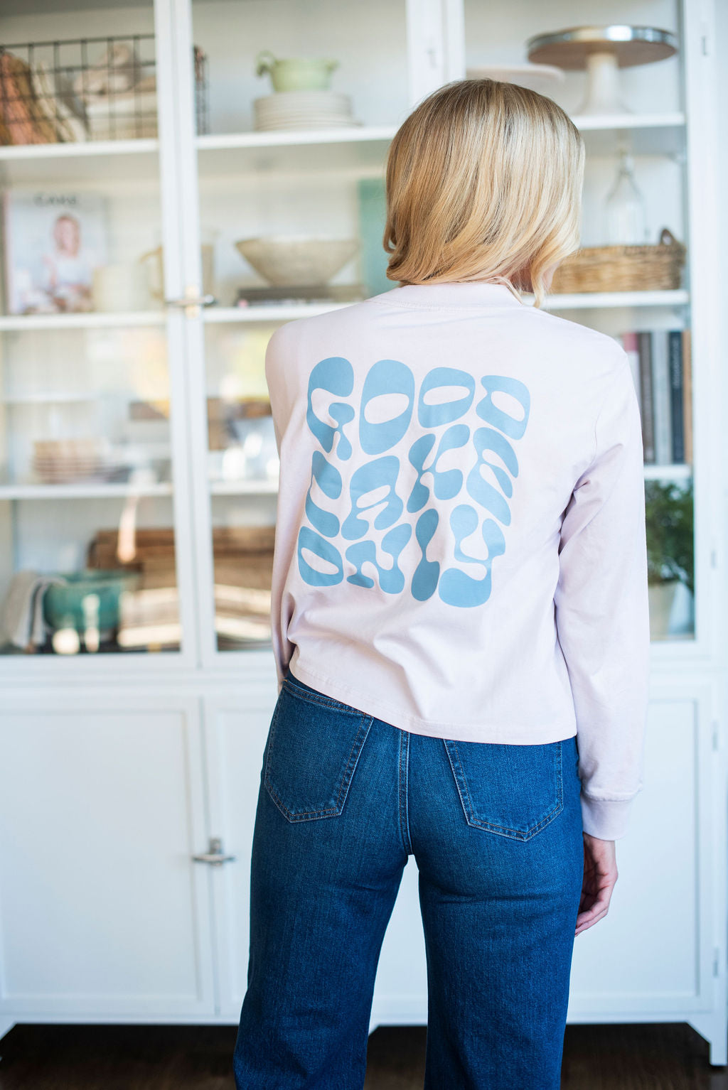 "Good Cake Only" Orchid Cropped Tee