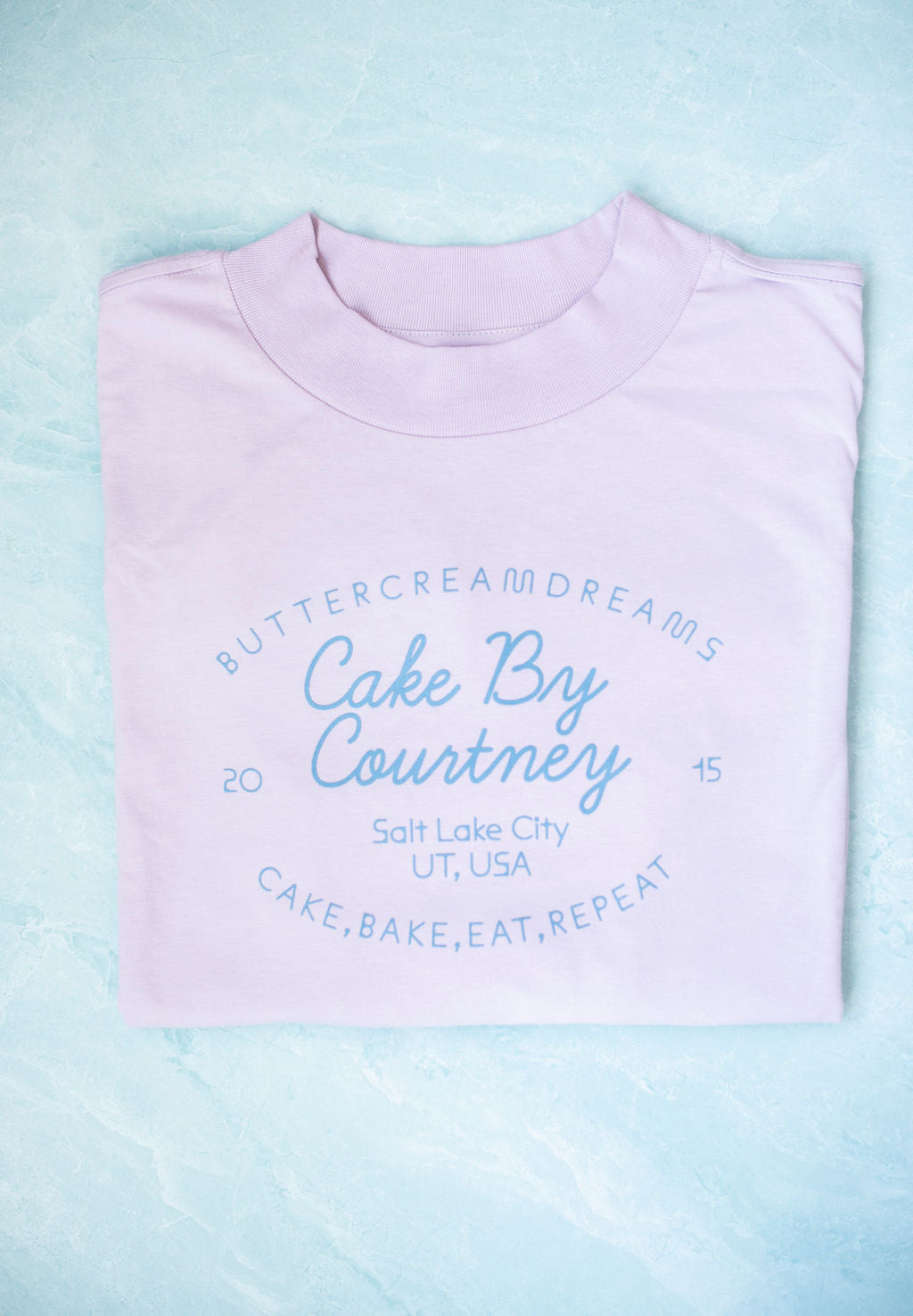 "Good Cake Only" Orchid Cropped Tee