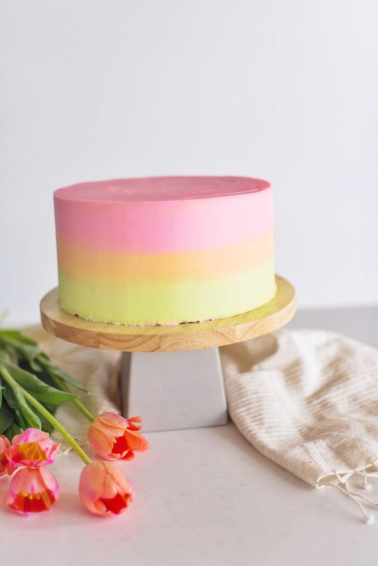 Rainbow Sherbet Cake