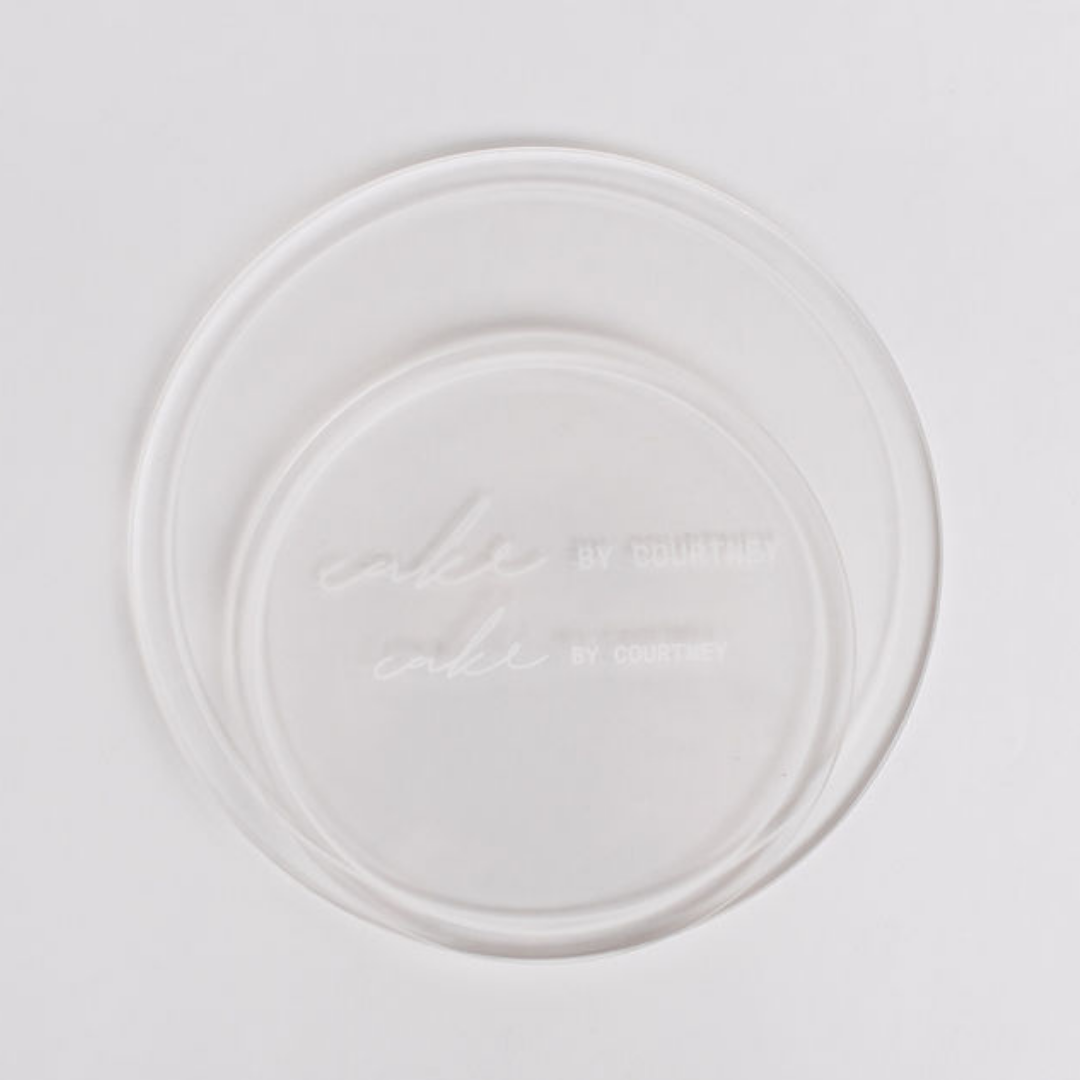  Durable Food Grade Round Clear Acrylic Cake Disc