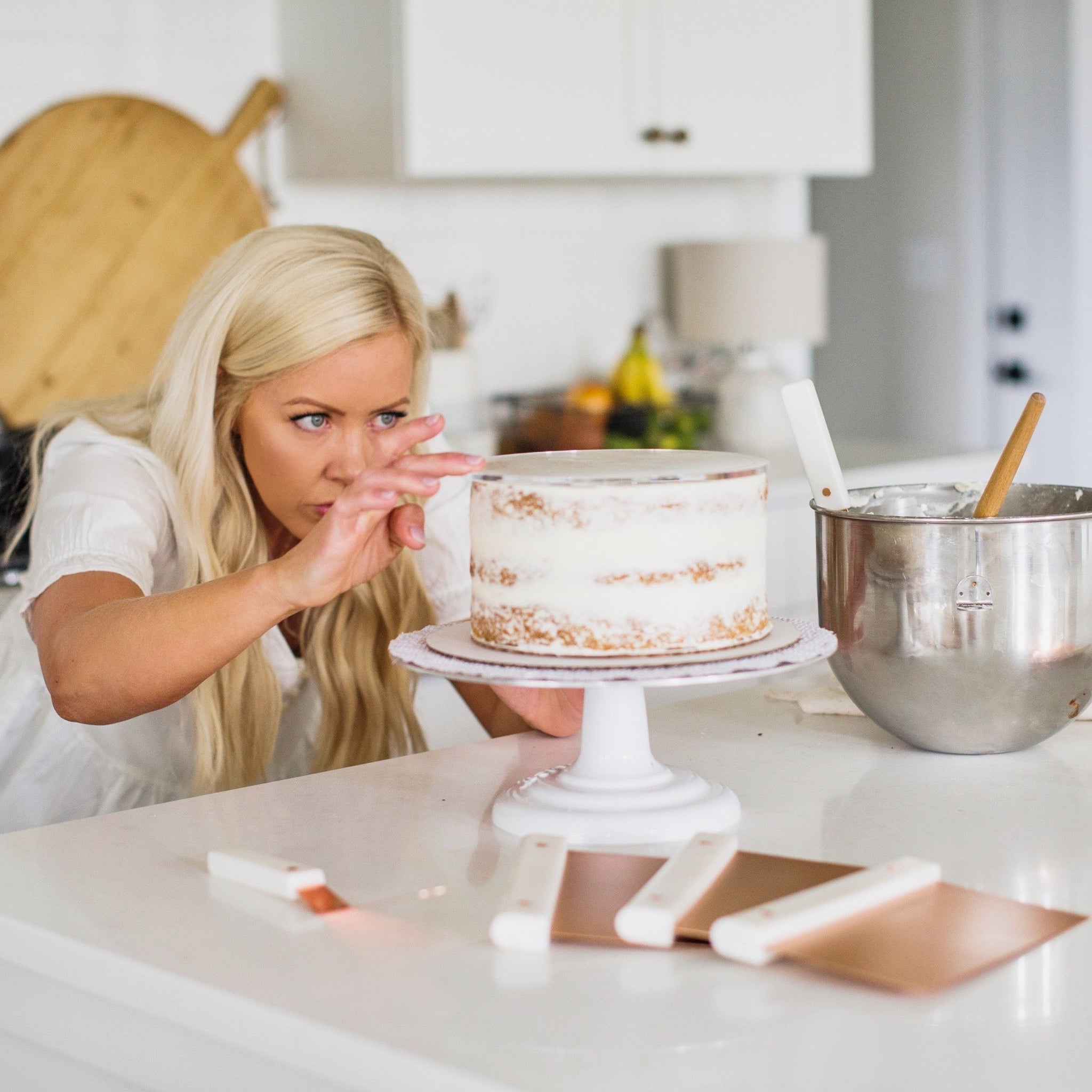 Acrylic Cake Disk Shop Cake by Courtney