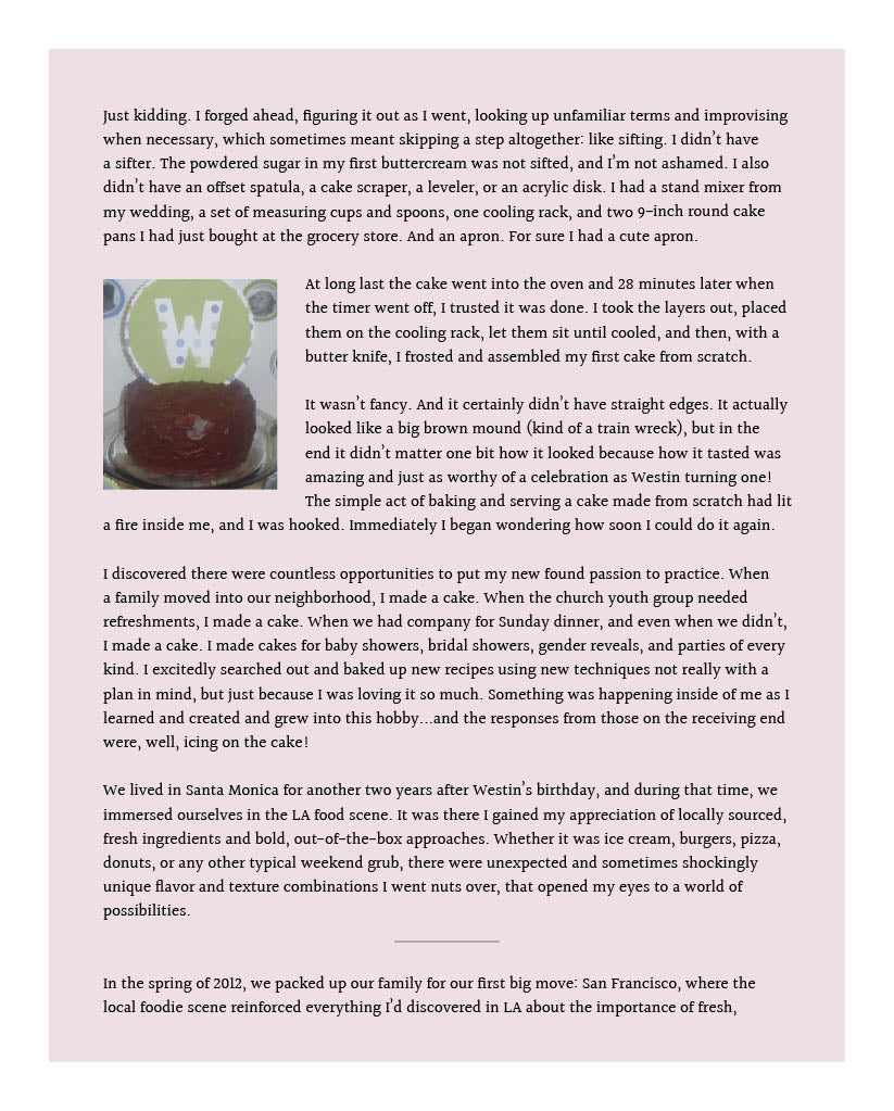 "CAKE, by Courtney" Cookbook Shop Cake by Courtney